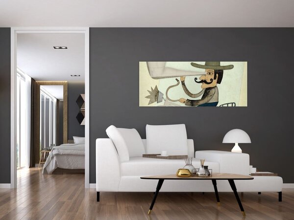 Astronom na kolesu (120x50 cm)