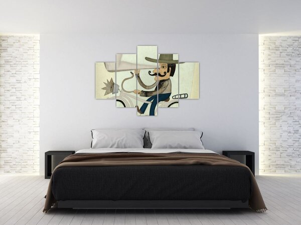 Astronom na kolesu (150x105 cm)