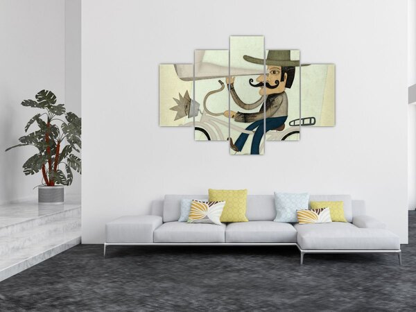 Astronom na kolesu (150x105 cm)