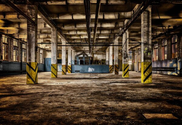 Foto tapeta - Industrijska hala (152,5x104 cm)