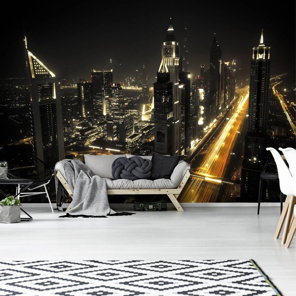 Foto tapeta - Grad noću (152,5x104 cm)