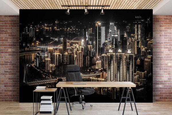 Foto tapeta - Grad noću (152,5x104 cm)