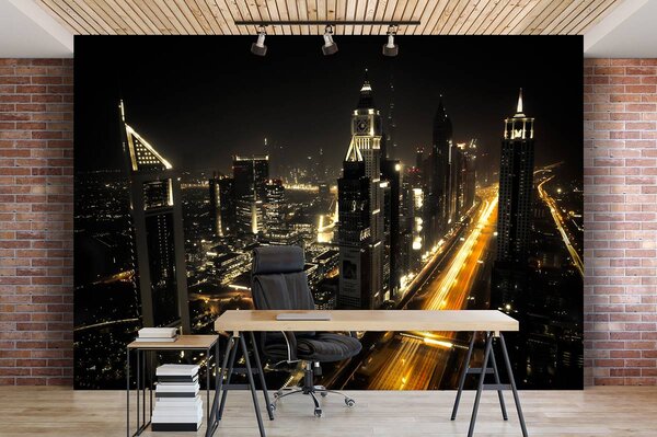 Foto tapeta - Grad noću (152,5x104 cm)