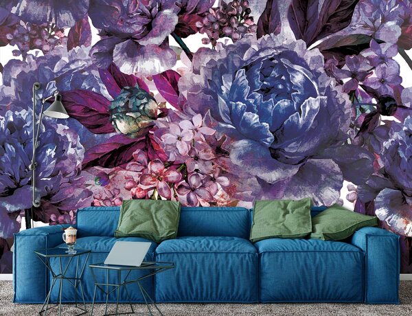 Foto tapeta - Ljubičasto cvijeće (152,5x104 cm)