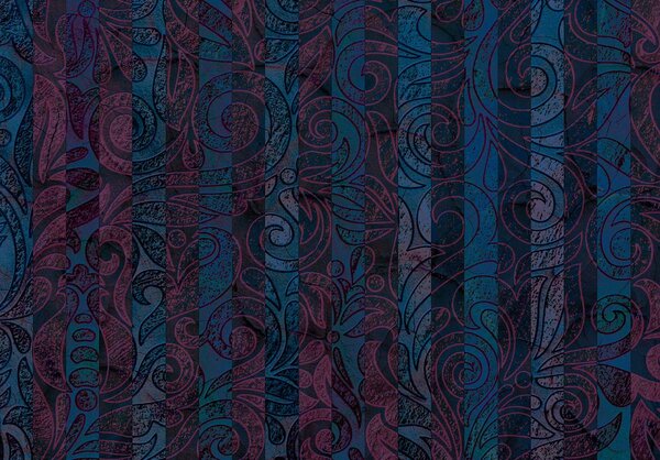 Foto tapeta - Prugasti ukras (152,5x104 cm)