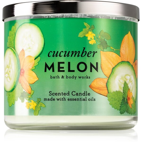 Bath & Body Works Cucumber Melon mirisna svijeća 411 g