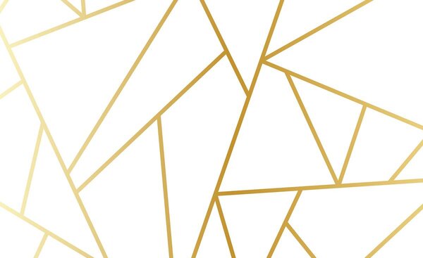 Foto tapeta - Zlatne geometrijske linije (152,5x104 cm)