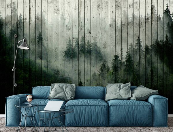 Foto tapeta - Šumska magla (152,5x104 cm)