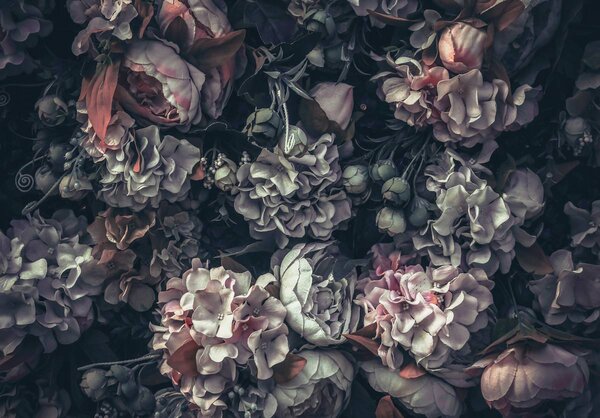 Foto tapeta - Vintage cvijeće (152,5x104 cm)