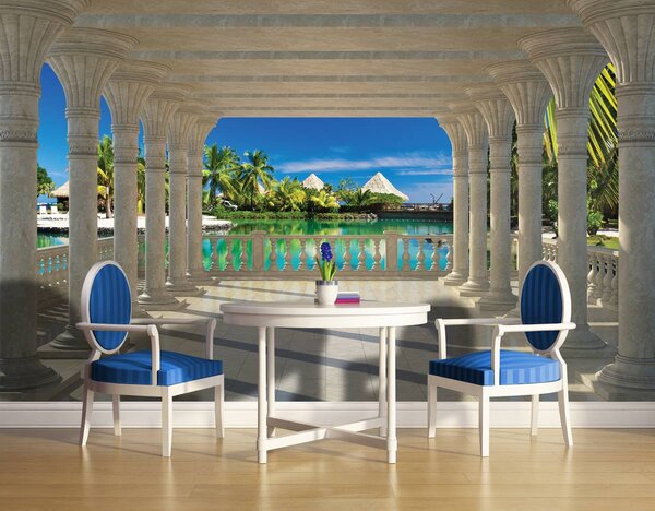 Foto tapeta - Plaža more pijesak krajolik (152,5x104 cm)