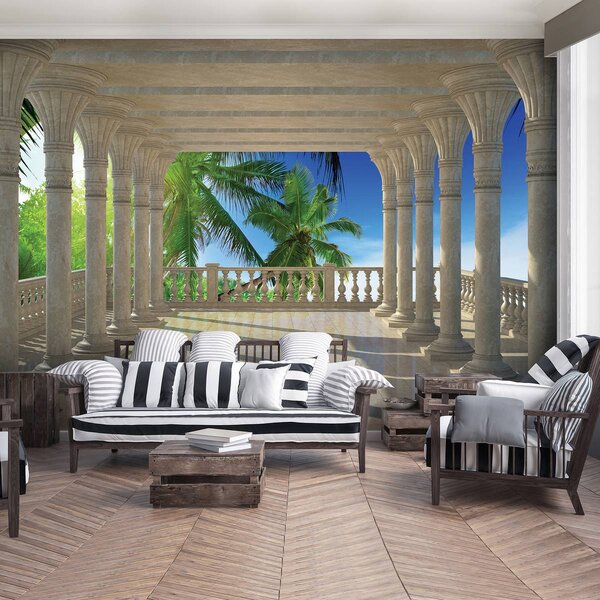 Foto tapeta - Plaža more pijesak krajolik (152,5x104 cm)