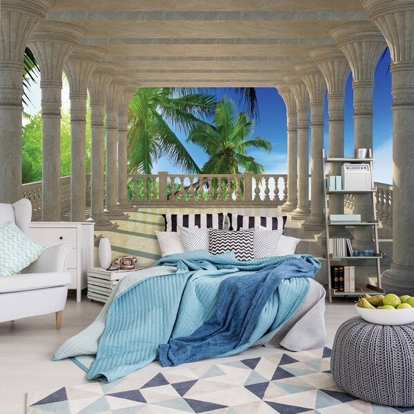 Foto tapeta - Plaža more pijesak krajolik (152,5x104 cm)