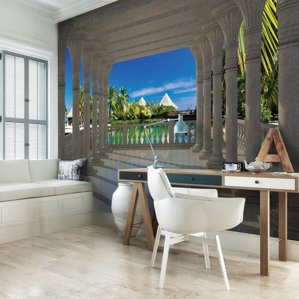 Foto tapeta - Plaža more pijesak krajolik (152,5x104 cm)