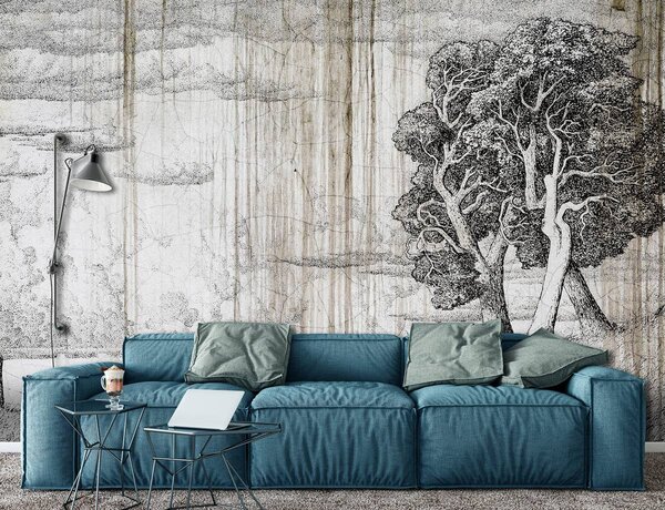 Foto tapeta - Stablo - stari papir (152,5x104 cm)