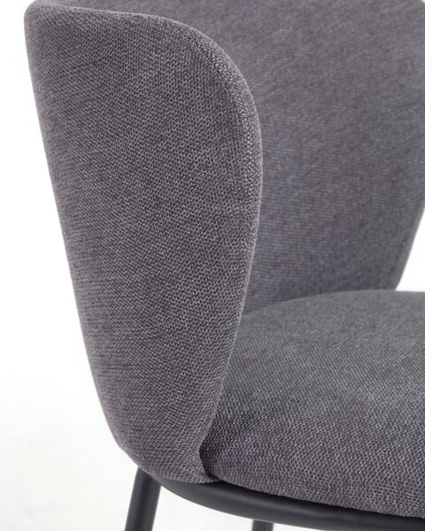 Tamno siva barska stolica (visine sjedala 65 cm) Ciselia – Kave Home
