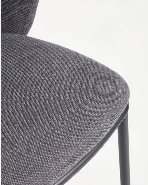 Tamno siva barska stolica (visine sjedala 65 cm) Ciselia – Kave Home