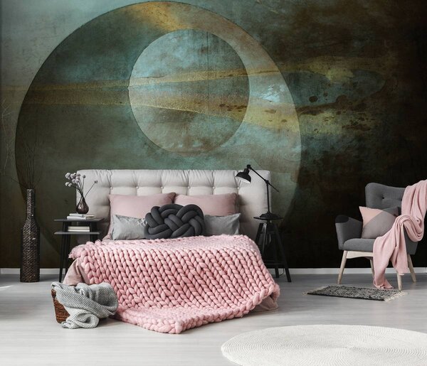 Foto tapeta - Krug u hrđi (152,5x104 cm)