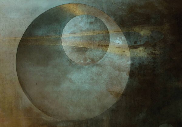 Foto tapeta - Krug u hrđi (152,5x104 cm)