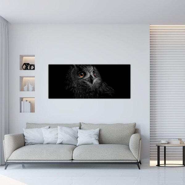 Slika - Sova, ilustr (120x50 cm)