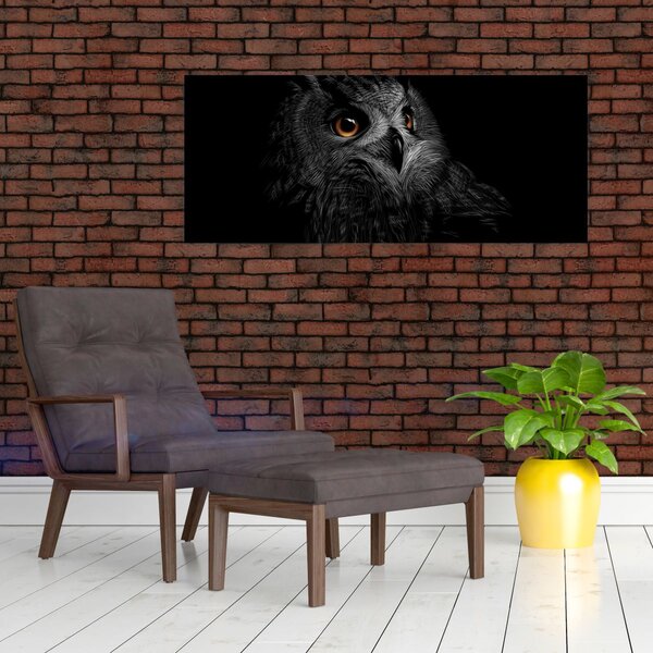 Slika - Sova, ilustr (120x50 cm)
