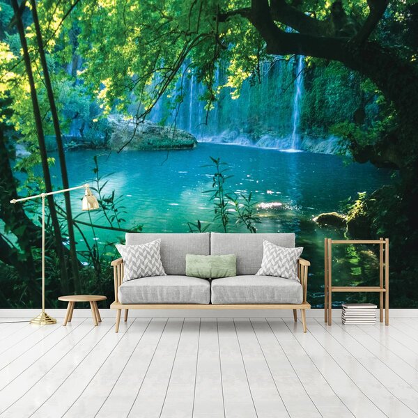 Foto tapeta - Tajanstveno tirkizno jezero (152,5x104 cm)