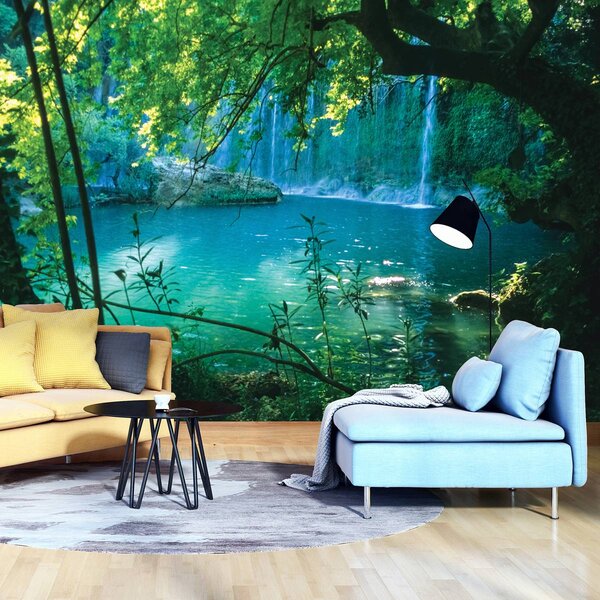 Foto tapeta - Tajanstveno tirkizno jezero (152,5x104 cm)