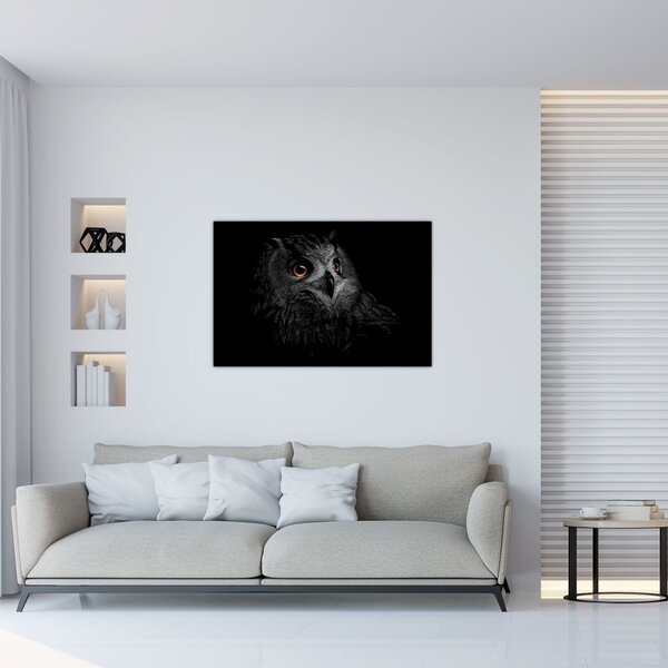 Slika - Sova, ilustr (90x60 cm)