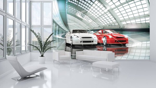 Foto tapeta - Luksuzni autosalon (152,5x104 cm)