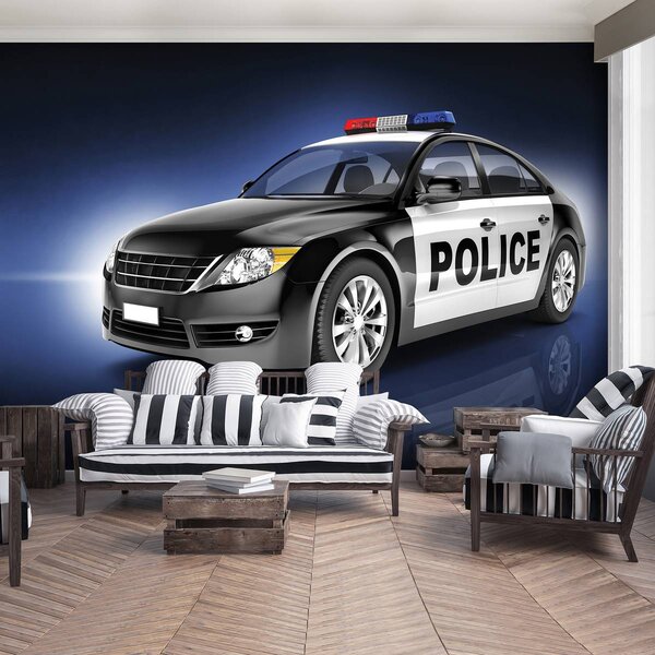 Foto tapeta - Policijski auto (152,5x104 cm)