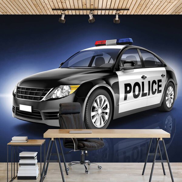 Foto tapeta - Policijski auto (152,5x104 cm)