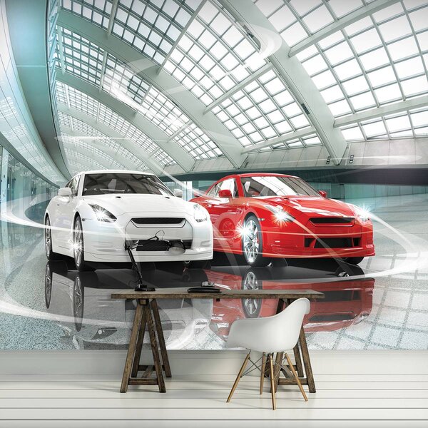 Foto tapeta - Luksuzni autosalon (152,5x104 cm)