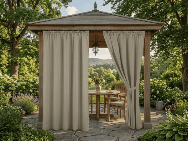 Vrtna zavjesa GARDIO vodootporna 150x200, bež