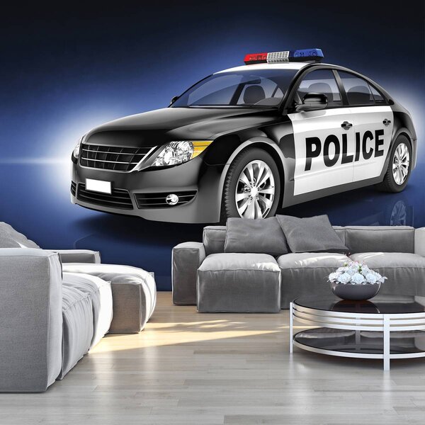 Foto tapeta - Policijski auto (152,5x104 cm)
