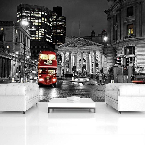 Foto tapeta - London i crveni Double Decker bus (152,5x104 cm)