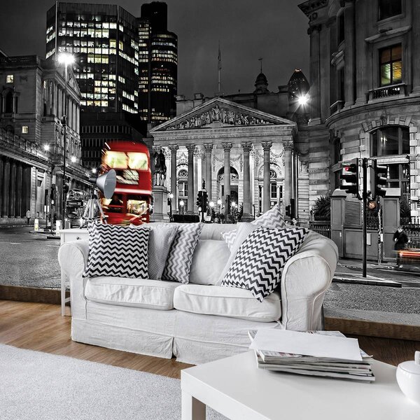 Foto tapeta - London i crveni Double Decker bus (152,5x104 cm)
