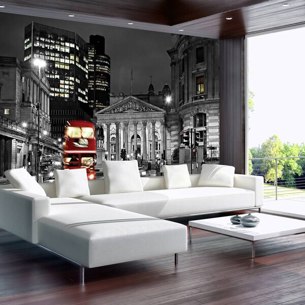 Foto tapeta - London i crveni Double Decker bus (152,5x104 cm)