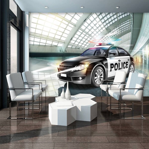 Foto tapeta - Policijski auto (152,5x104 cm)