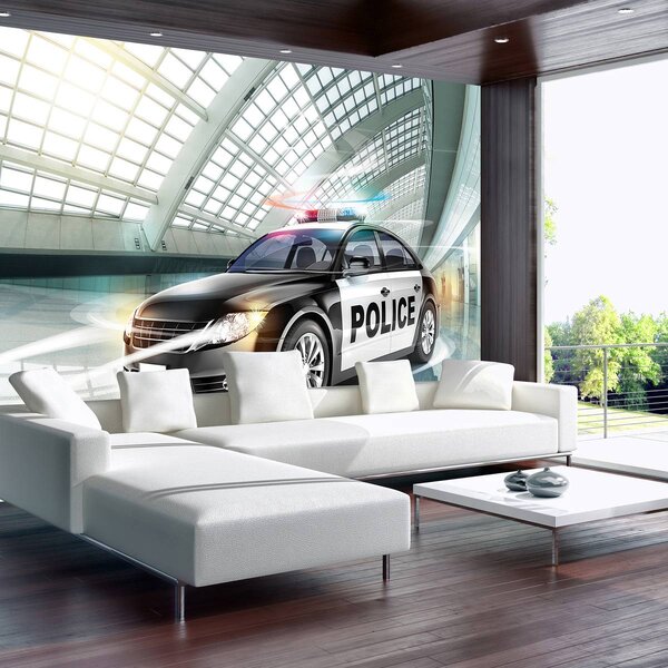 Foto tapeta - Policijski auto (152,5x104 cm)