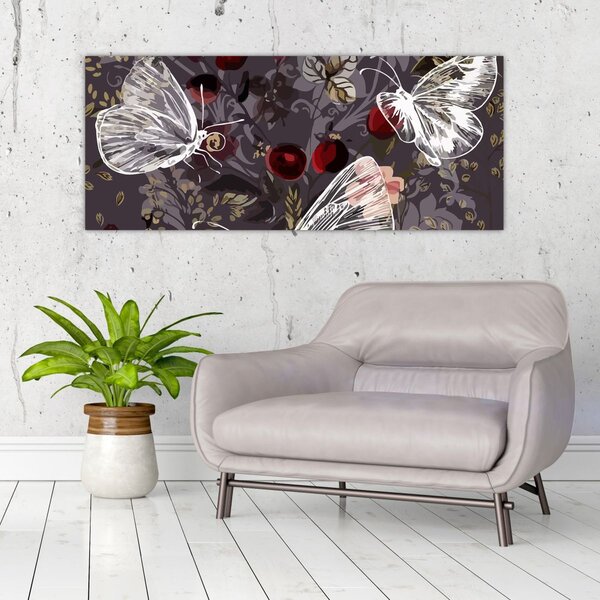 Slika metuljev (120x50 cm)