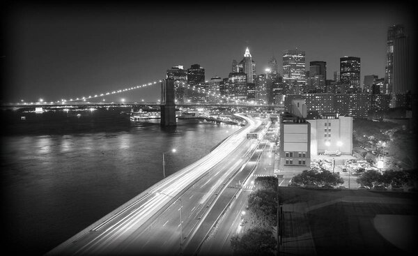 Foto tapeta - New York Brooklyn Bridge City (152,5x104 cm)