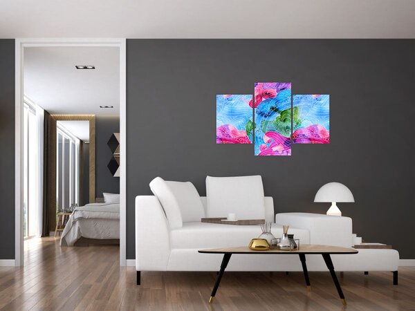 Slika - Barvni valovi (90x60 cm)