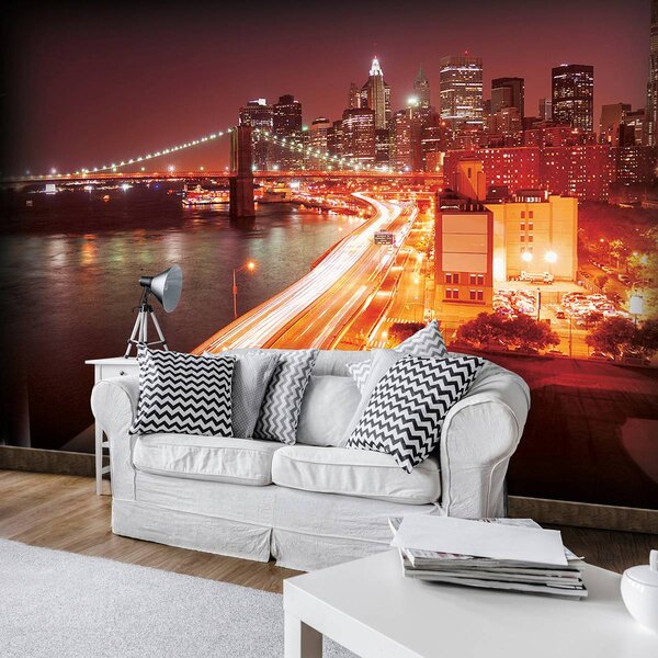 Foto tapeta - New York Brooklyn Bridge City (152,5x104 cm)