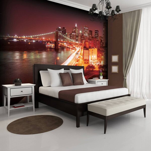 Foto tapeta - New York Brooklyn Bridge City (152,5x104 cm)