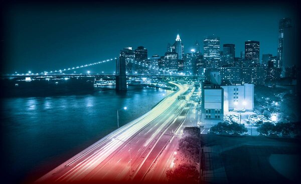 Foto tapeta - New York Brooklyn Bridge (152,5x104 cm)