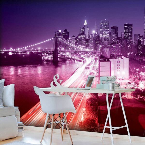 Foto tapeta - New York Brooklyn Bridge City (152,5x104 cm)