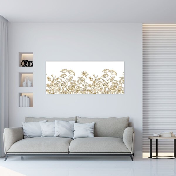Slika - Travniške rože (120x50 cm)