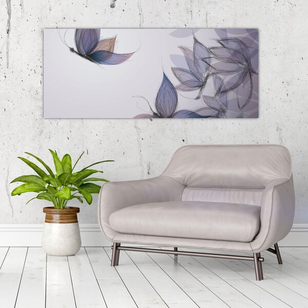 Slika - Risanje metuljev (120x50 cm)