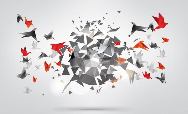 Foto tapeta - Origami (152,5x104 cm)