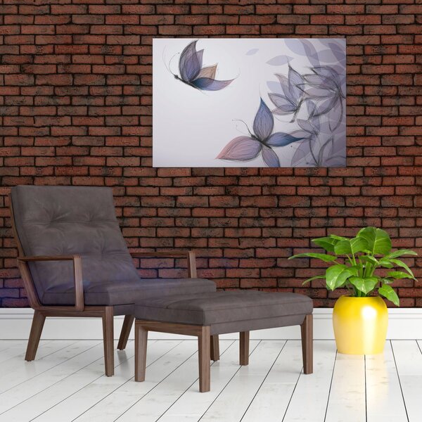 Slika - Risanje metuljev (90x60 cm)
