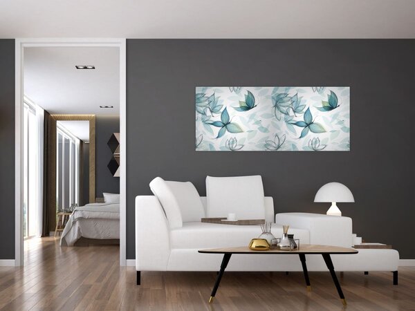 Slika - Modri ​​metulji (120x50 cm)